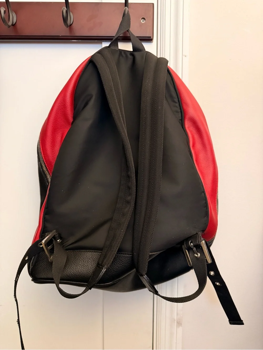 The Kooples x Zayn Malik Black & Red Leather Backpack